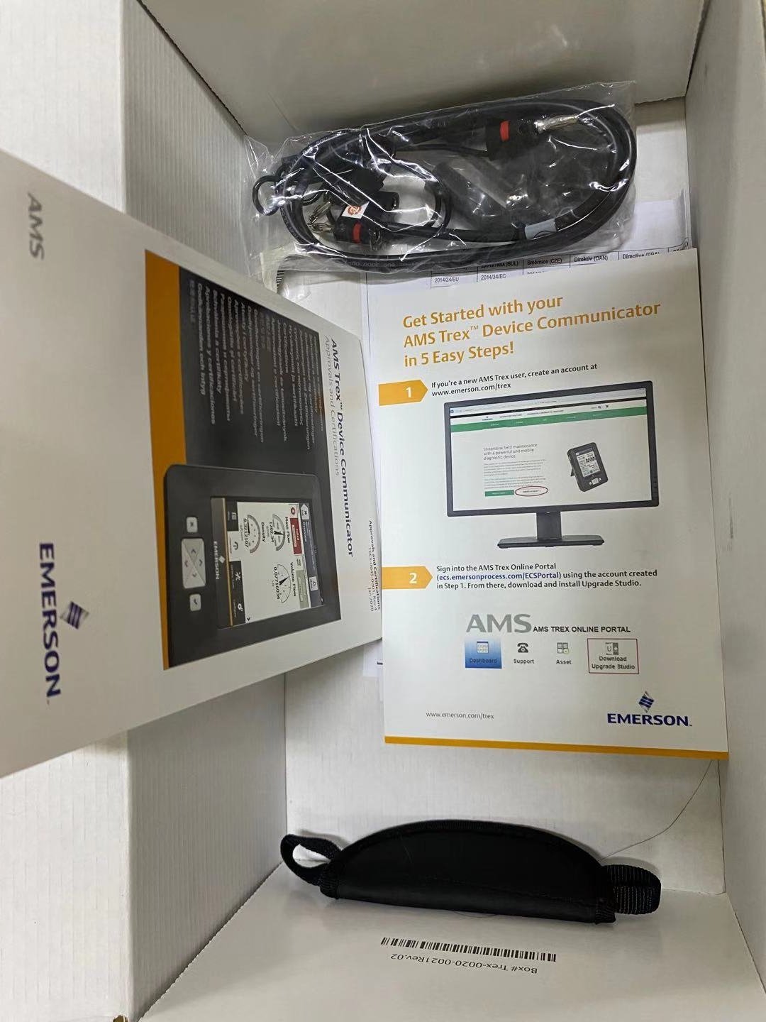 TREX communicator accessories and documents photo